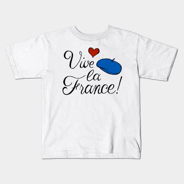 Vive la France Kids T-Shirt by Olooriel